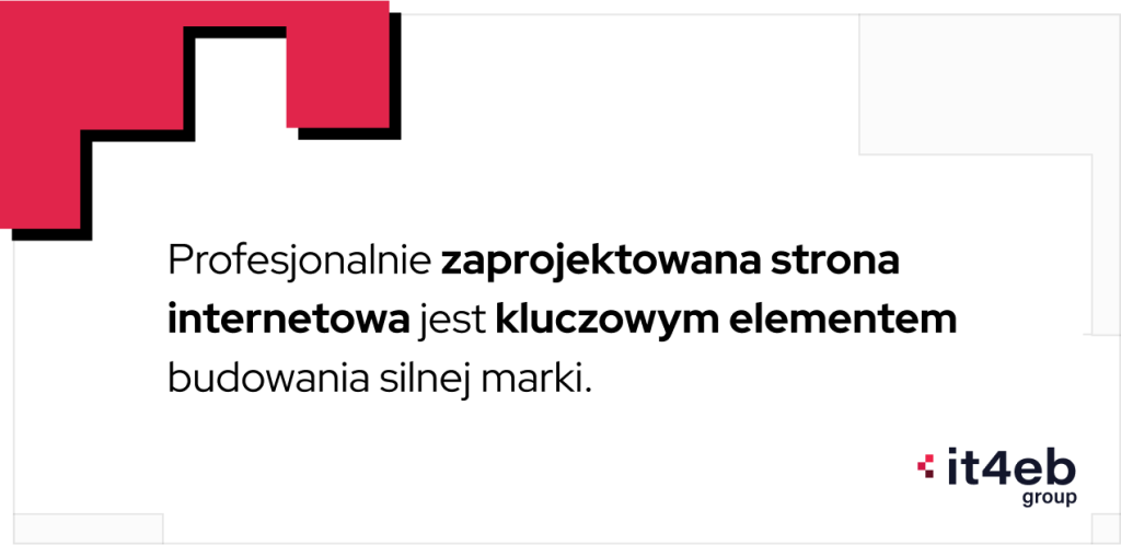 Profesjonalnie zaprojektowana strona internetowa jest kluczowym elementem budowania silnej marki. | it4eb 